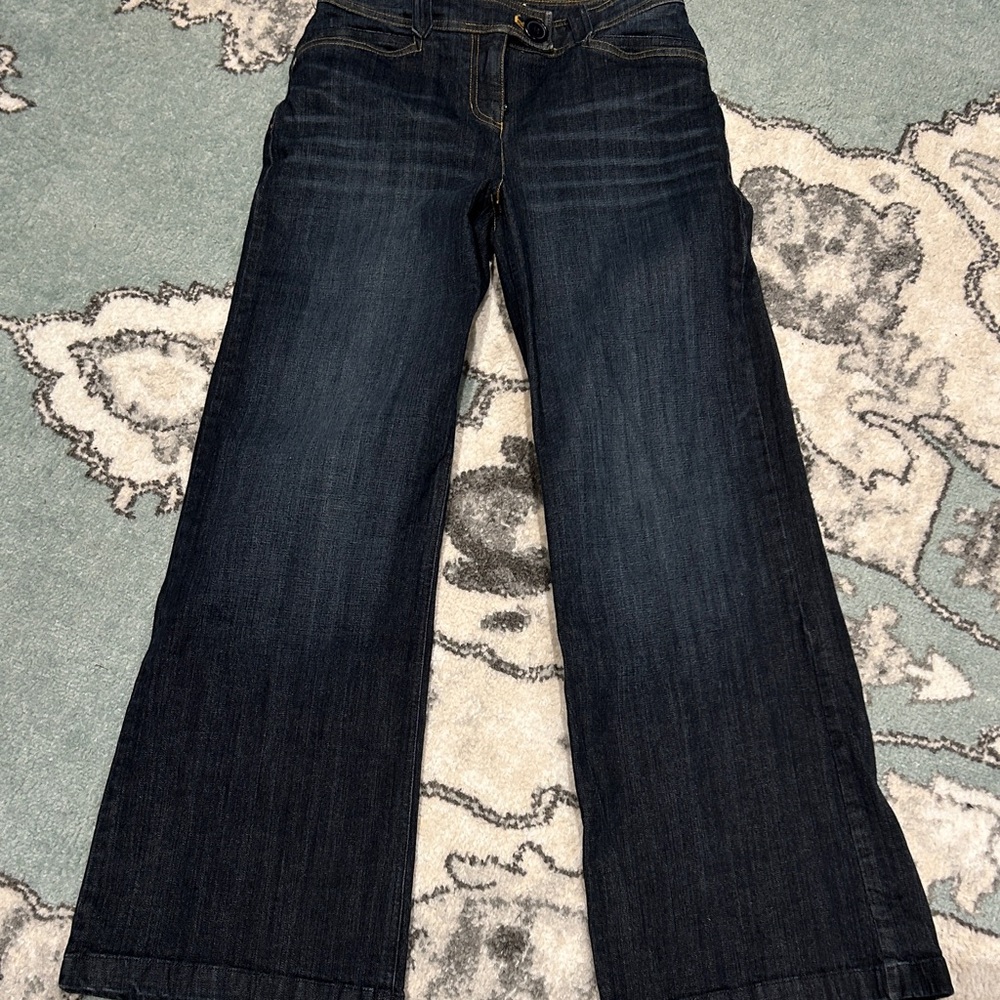 Jones New York Indigo Wide Leg Jeans